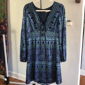 Silky blue Nanette Lepore dress